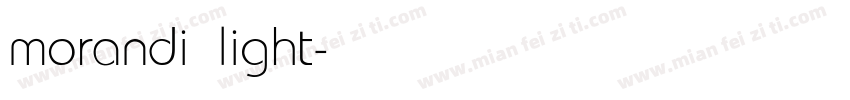 morandi light字体转换